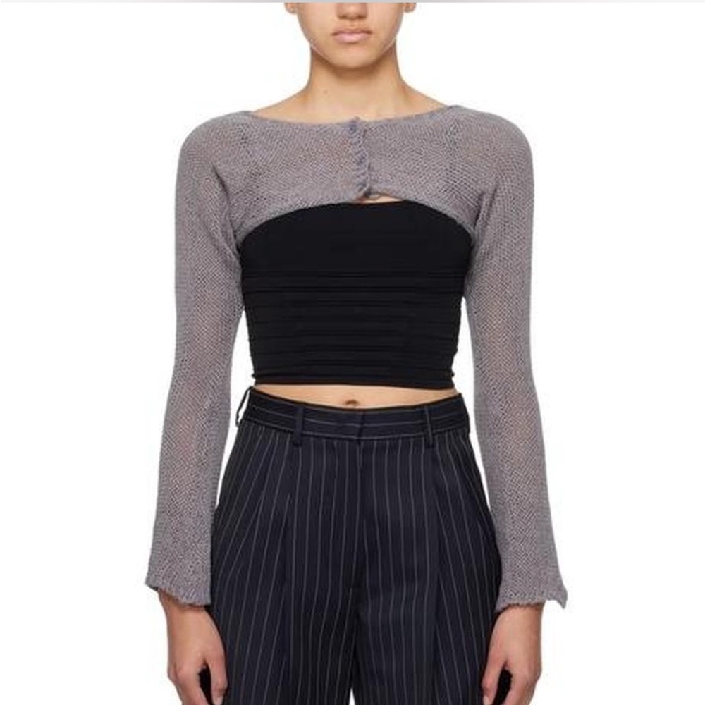 Sold out purple bolero ssense cardigan knit
